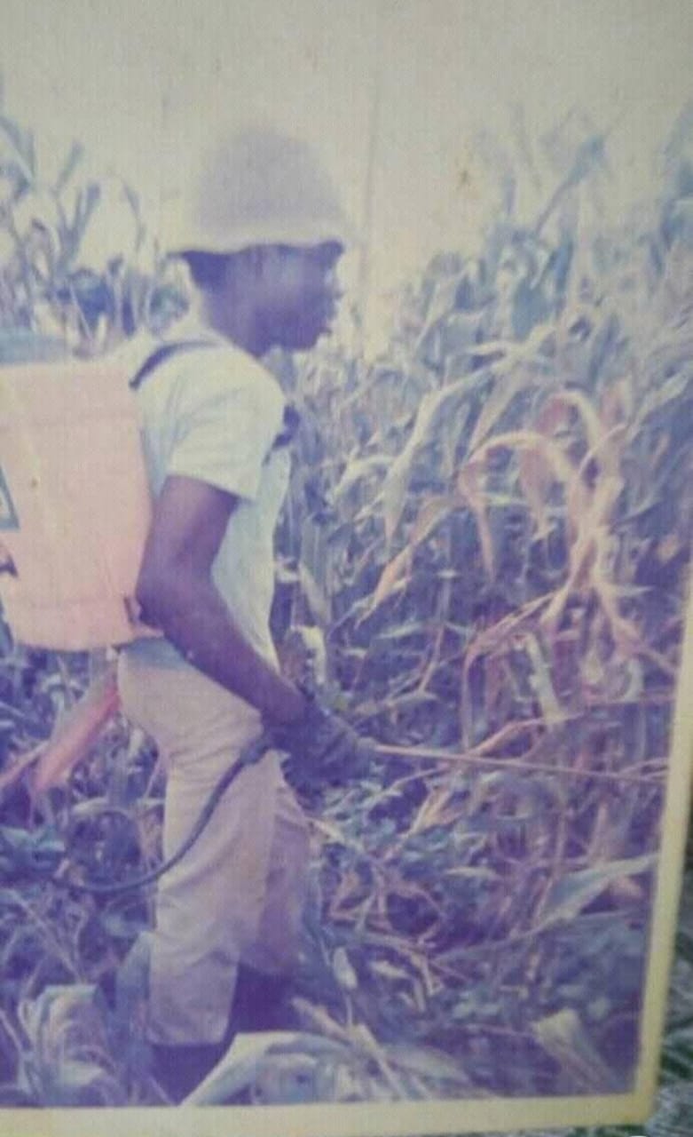 Photographs of Dr. Odedina from his student days.